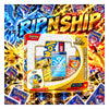 Pokémon Trading Card Game poster collection 30th anniversary gift set box with visible trading cards inside, shown on a light wood surface with promotional text overlays including 'RIP N SHIP' and '₥15,999'.