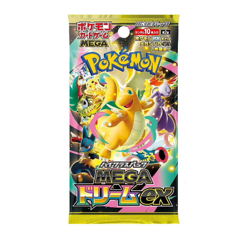 A single Pokémon TCG booster pack in Japanese, featuring Charizard and other Pokémon artwork on the front, photographed against a plain white background.