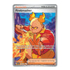 A single Pokémon Trading Card Game card for Firebreather, shown centered on a plain white background. The card has a silver border and features illustrated artwork of a bald character with orange hair and flames, wearing a red robe.