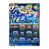 A Japanese Pokémon trading card featuring the character Aqua Rider, with blue and silver artwork, Pokéball-themed interface elements, and Japanese text on a white background.