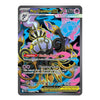 A single Pokémon trading card featuring Mega Chandelure EX, shown against a plain white background. The card has a dark gray border and displays colorful artwork with black, gold, pink, blue, and purple tones, plus game text and stats printed on the front.