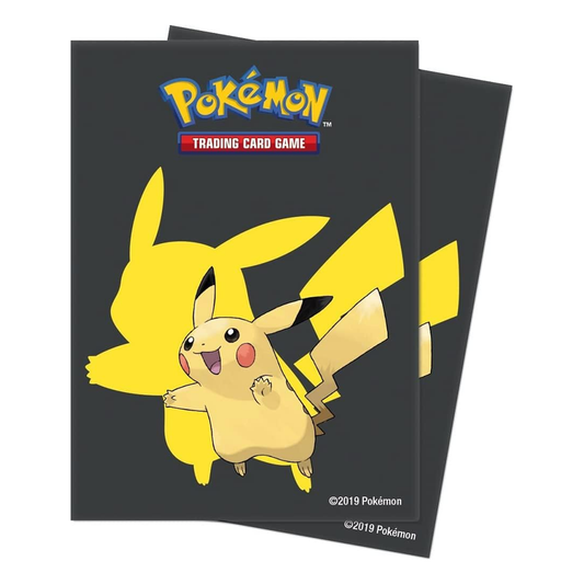 Pokémon trading card game binder with Pikachu design on a white background