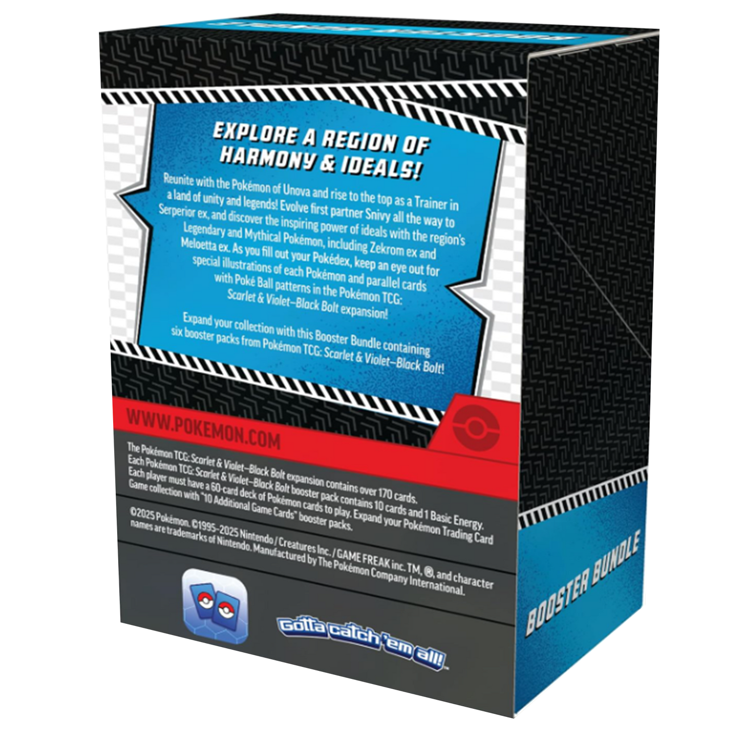 Pokémon trading card game booster bundle packaging with text and branding.