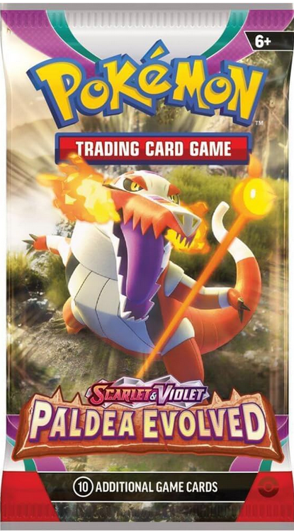 Pokémon trading card game pack featuring Paldea Evolved