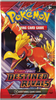 Pokémon trading card game pack featuring a Pokémon with a red and yellow design on a red background.