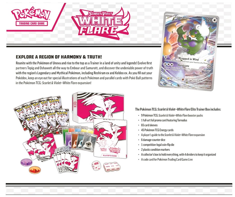 Pokémon trading card game packaging with cards and box on a white background