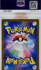 Pokémon trading card in a protective case with a PSA logo above it