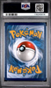 Pokémon trading card in a protective case with a PSA logo