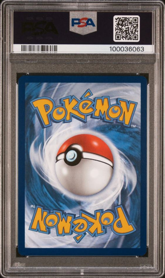 Pokémon trading card with a PSA grading label