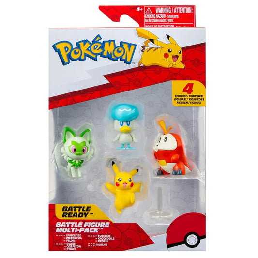 Pokemon Battle Figure Multipack 4 Pack Pikachu Set - PokeTCG