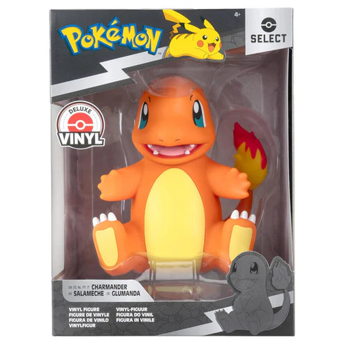 Pokemon Charmander Deluxe Select Vinyl Figure - 8-Inch Figure Made from Vinyl