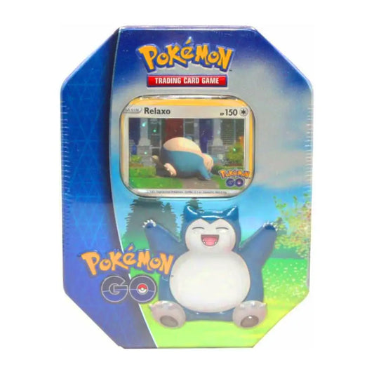 Pokemon GO Snorlax Tin Collection Relaxo Holo Promo Card Sealed Box - PokeTCG