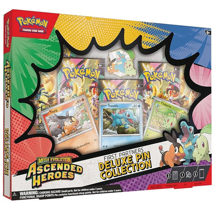 Pokemon TCG Mega Evolution Ascended Heroes First Partners Deluxe Pin Collection Booster Packs Promo Cards - PokeTCG