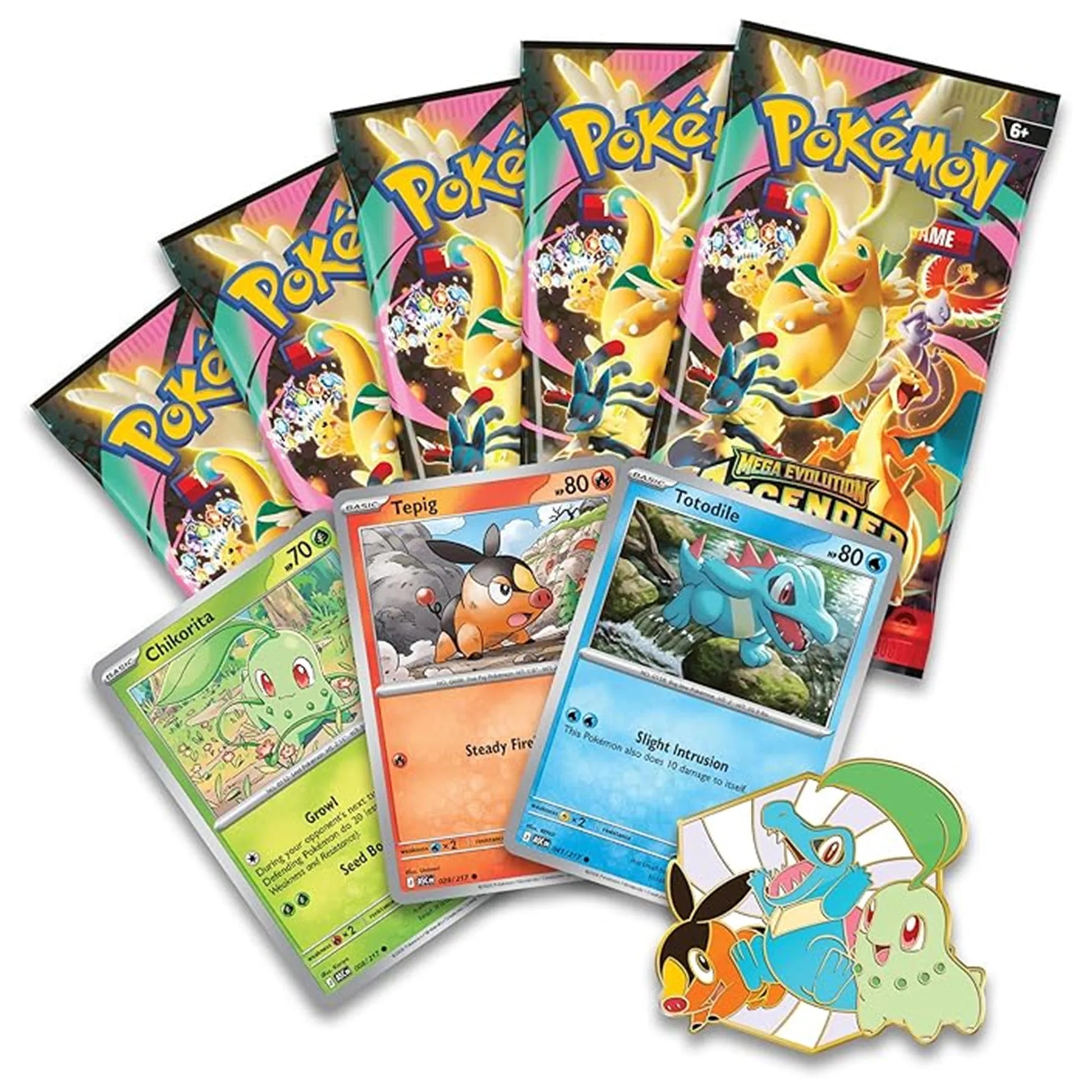Pokemon TCG Mega Evolution Ascended Heroes First Partners Deluxe Pin Collection Booster Packs Promo Cards - PokeTCG