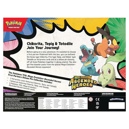 Pokemon TCG Mega Evolution Ascended Heroes First Partners Deluxe Pin Collection Booster Packs Promo Cards - PokeTCG