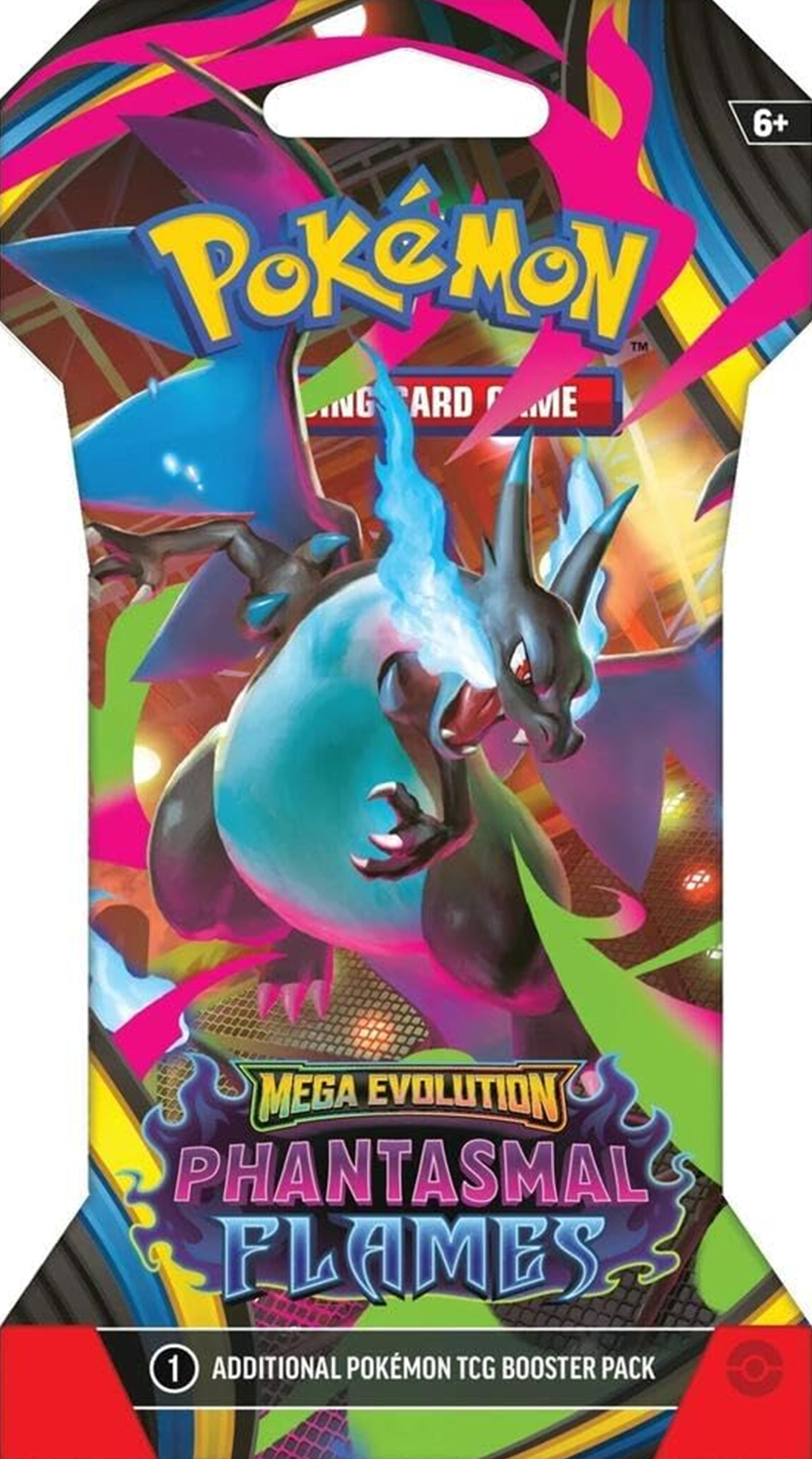 Pokemon TCG: Mega Evolution Phantasmal Flames Sleeved Booster Pack (English Version)