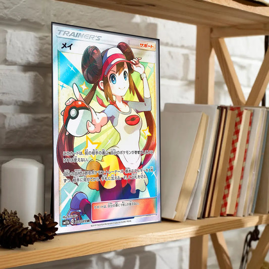 Pokemon Trainer Mei Full Art Card Poster Anime Wall Art - PokeTCG
