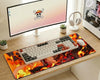 Portgas D Ace Fire Power Mousepad Anime Desk Mat XL One Piece Flame Warrior Gaming Mouse Pad - PokeTCG