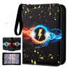 Card holder with lightning design on a black background