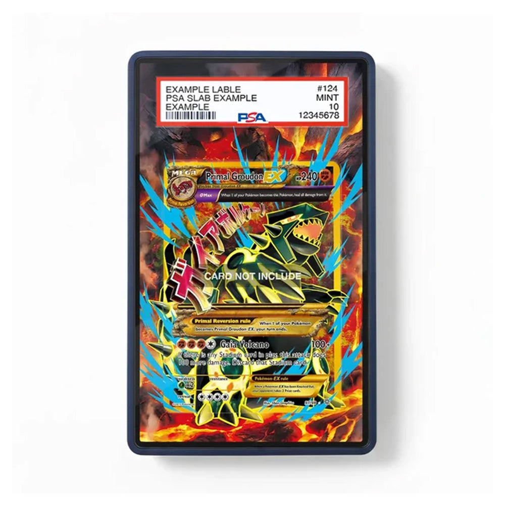 A PSA graded slab containing a Pokémon trading card, shown against a plain white background. The slab has a black border and a red PSA label at the top.