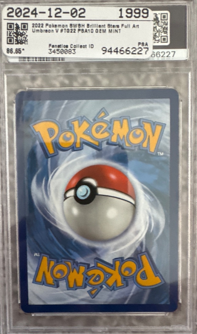 PSA 10 Umbreon V TG22/TG30 Brilliant Stars Trainer Gallery Pokemon  (English Version)