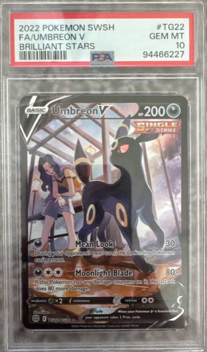 PSA 10 Umbreon V TG22/TG30 Brilliant Stars Trainer Gallery Pokemon  (English Version)