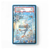 A PSA graded slab containing a Raboot Pokémon card, shown against a plain white background. The slab has a blue border and a red header with grading details.