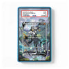 A PSA graded protective card case containing a Pokémon TCG card featuring Urshifu, shown against a plain white background. The blue case has a clear top window displaying the graded slab and label from PSA.