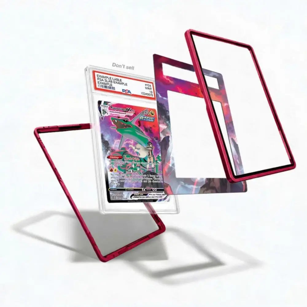 Rayquaza VMAX TG20 Silver Tempest Pokémon Extended Art Graded Display Case inner view