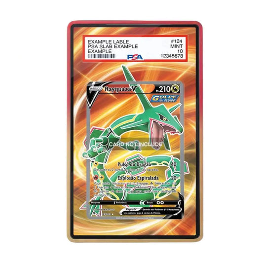 Rayquaza V Evolving Skies Pokémon Extended Art Graded Display Case
