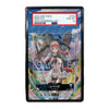 Trading card featuring an anime character with a colorful border and text