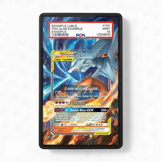 Reshiram & Charizard GX 20234 Extended Art Graded Display Case