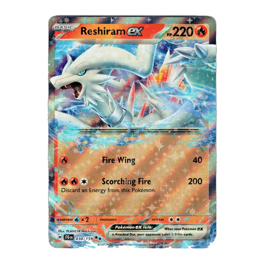 Reshiram ex Double Rare 030/159 Journey Together Pokémon Card 