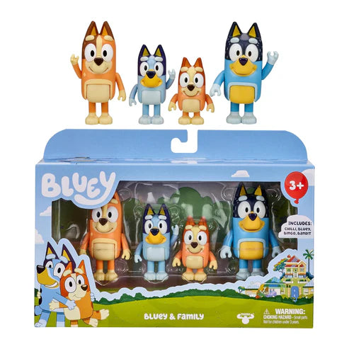 Robust Poseable Character Toys with Bingo, Chilli, and Bandit Figures