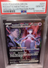 Pokémon trading card featuring Team Rocket's Mewtwo EX with PSA grading label