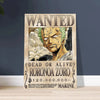 Roronoa Zoro Wanted Poster One Piece Anime Wall Art - PokeTCG