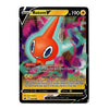 A single Pokémon trading card featuring Rotom, shown against a plain white background. The card has a black border, yellow HP text, and artwork of the orange-and-teal Rotom character with abstract purple energy effects in the background.