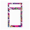A rectangular phone case with a colorful, vibrant graffiti-style pattern featuring pink, purple, green, orange, and white abstract shapes, shown on a plain white background.