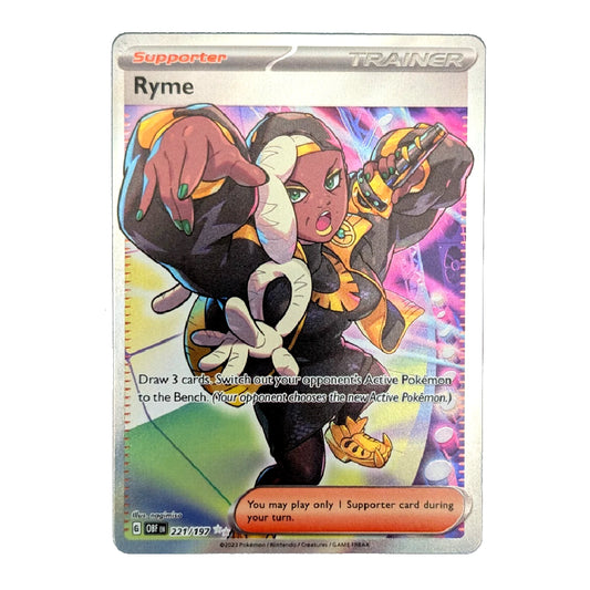Ryme Full Art 221/197 Obsidian Flames Pokémon Card