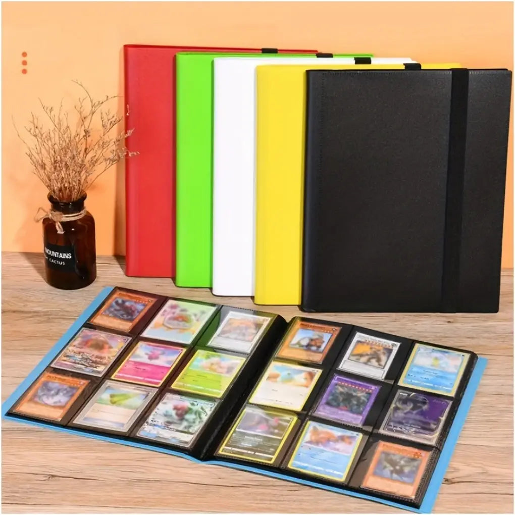 9 Pocket Trading Card Binder – Multi-Color Album with Strap