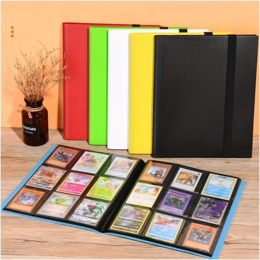 9 Pocket Trading Card Binder – Multi-Color Album with Strap