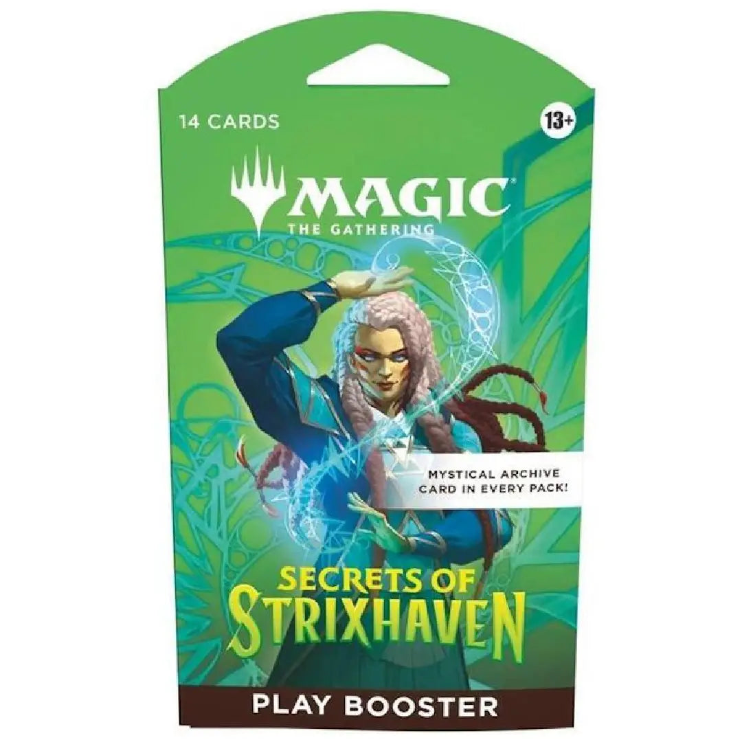 Magic: The Gathering Secrets of Strixhaven Sleeved Play Booster Pack – SOS Edition