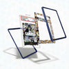Card display frames with a sample card on a white background