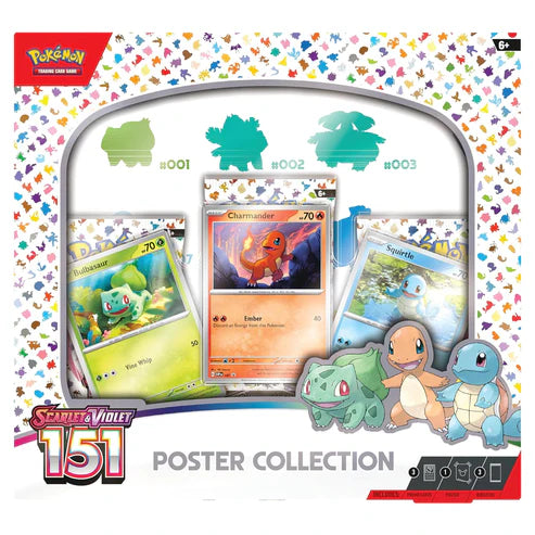 Pokemon TCG Scarlet & Violet 3.5 Pokemon 151 Poster Collection