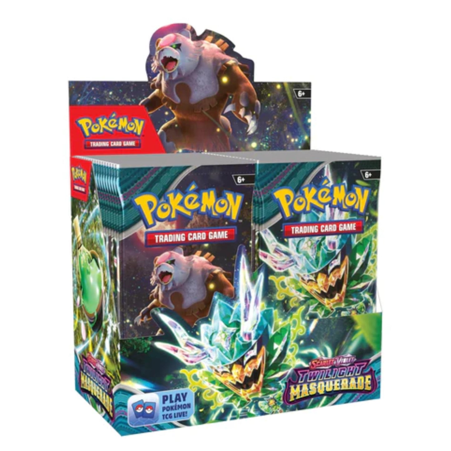 Pokémon TCG: Scarlet & Violet, Collectible Cards Twilight Masquerade Booster Display Box (36 Boosters) (English Version)