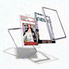 Cardboard protective cases for trading cards on a white background