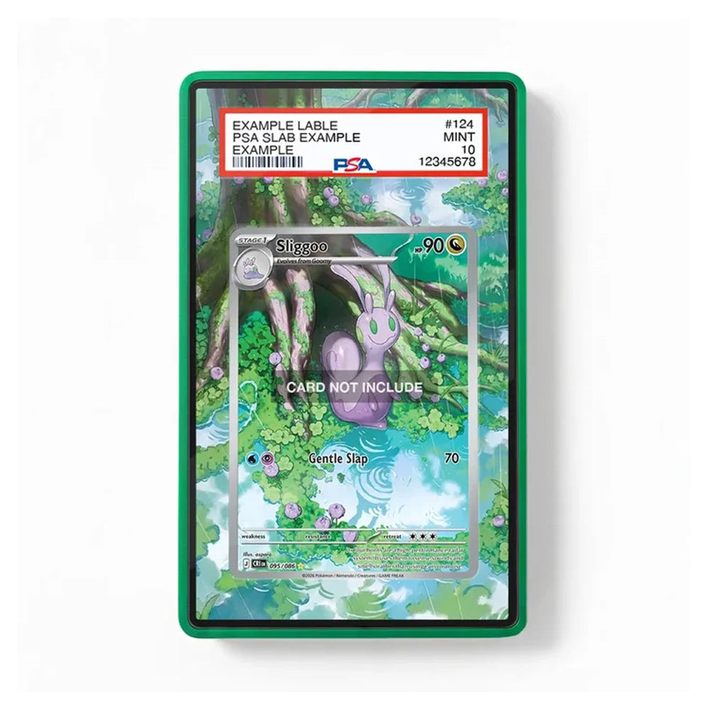 A green PSA slab containing a Shiny Ho-Oh trading card, photographed against a clean white background. The slab features a red and white PSA certification label at the top.