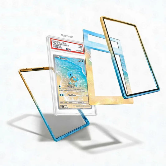 Squirtle 170/165 Extended Art Graded Display Case inner view