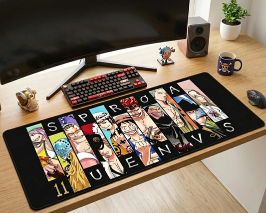 Straw Hat Crew Celebration Mousepad Anime Desk Mat XL One Piece Luffy Team Gaming Mouse Pad - PokeTCG