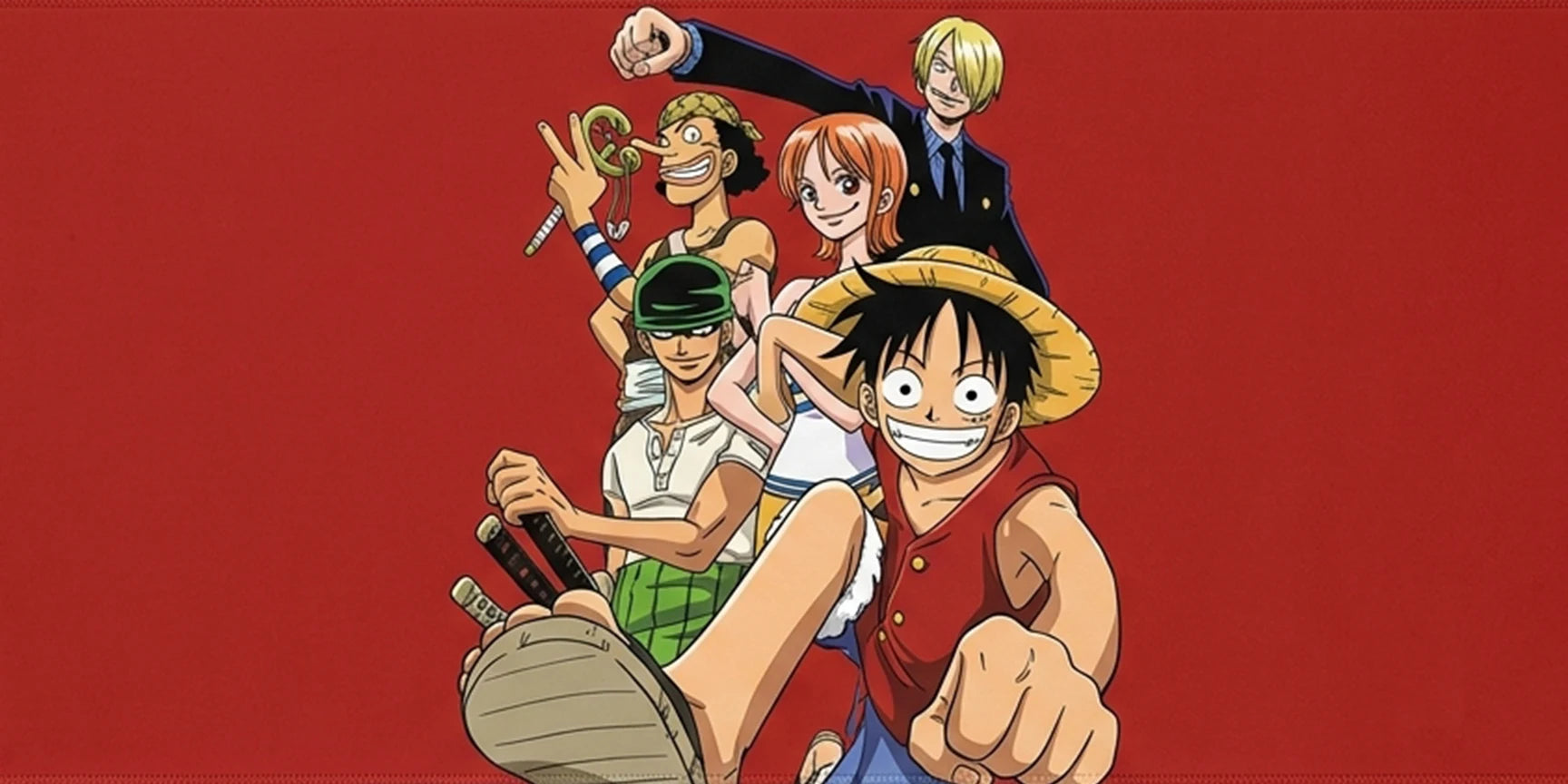 Straw Hat Crew Classic Red Mousepad Anime Desk Mat XL One Piece Luffy Team Gaming Mouse Pad - PokeTCG